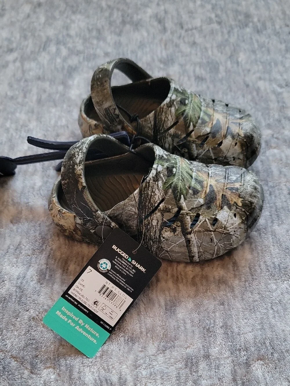 Toddler Camouflage Slip-On Clogs - Green/Brown Size 7